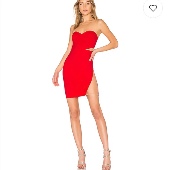 COPY - NBD Red Rose Mini Dress - Picture 1 of 5
